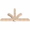 Ekena Millwork Redmond Smooth Timber Gable Bracket, Douglas Fir, 84"W x 49"H x 5 1/2"D x 5 1/2"F, 14/12 Pitch GBW084X49X0606RED00SDF - alternate 2